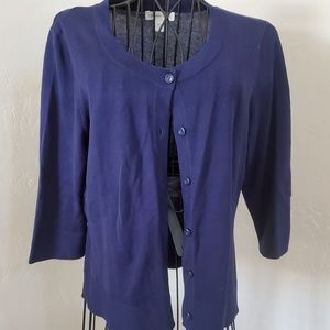 Coldwater Creek 3/4 Sleeve Cardigan